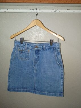 Classic Blue Denim Mini Skirt